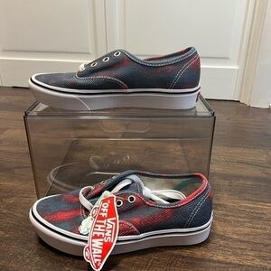 NWT Vans ComfyCush Authentic In Boom Sneakers Size Women's 5 Color Blue/Red